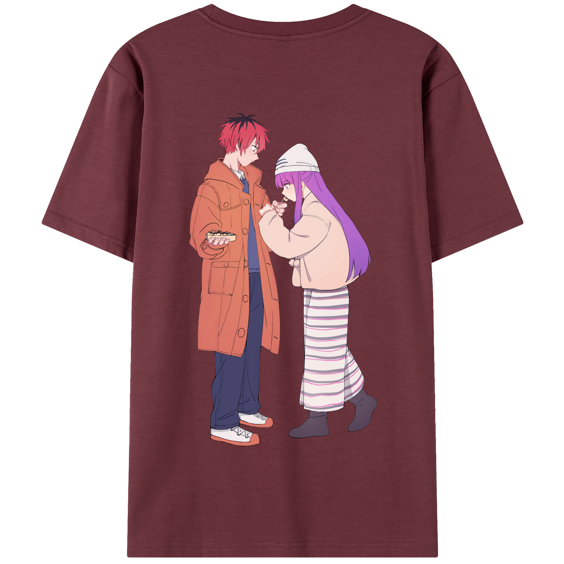 （画像用） 葬送のフリーレン Frieren 綿100％半袖Tシャツ（背面プリント）
